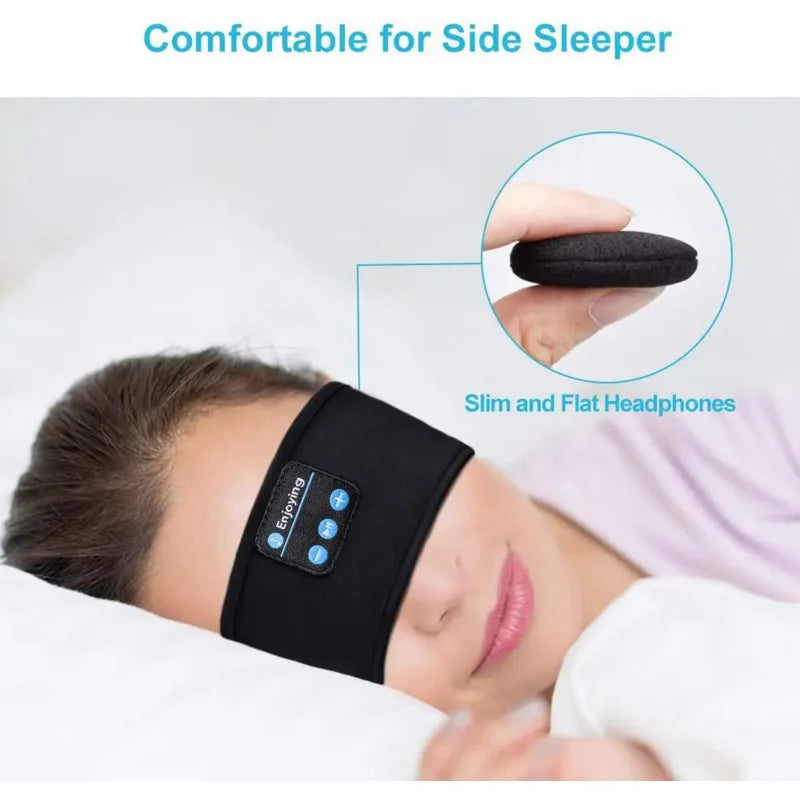 2024 Bluetooth Sports Headband – Wireless Earphones & Music Sleep Mask