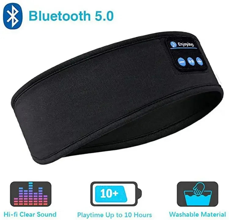 2024 Bluetooth Sports Headband – Wireless Earphones & Music Sleep Mask