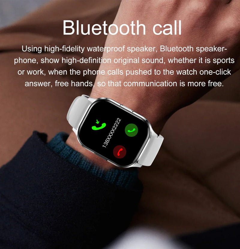 2024 2.01-Inch Couple's Smartwatch – Bluetooth Calling & Fitness Tracker