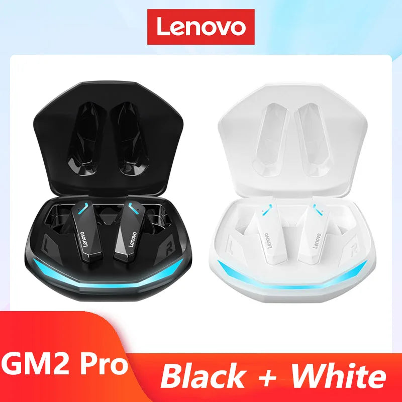 Original Lenovo GM2 Pro 5.3 Bluetooth Wireless Earbuds – Low Latency Gaming Headset with HD Call & Mic