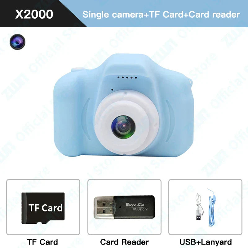 ZWN Children Digital Camera – 1080P HD Camera for Kids, 2-Inch Color Display, Outdoor SLR Toy Camera with TF Memory Card