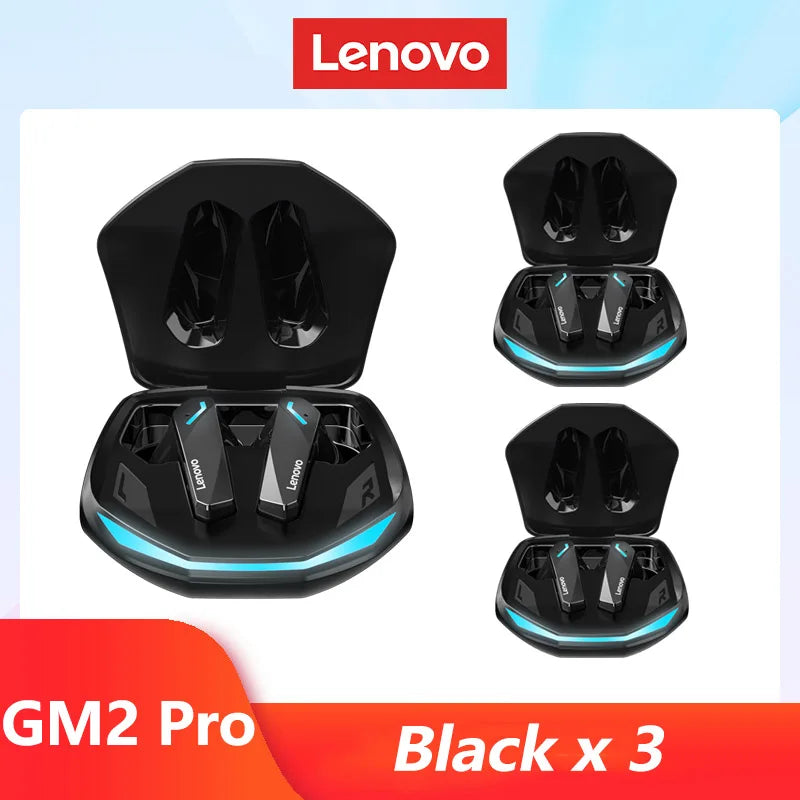 Original Lenovo GM2 Pro 5.3 Bluetooth Wireless Earbuds – Low Latency Gaming Headset with HD Call & Mic