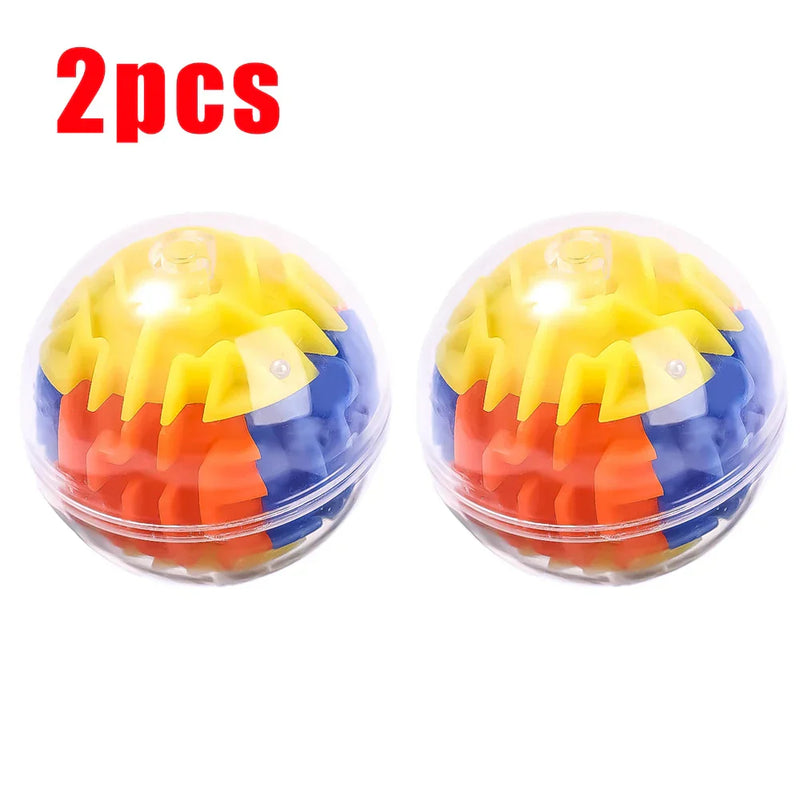 2pcs Kids 3D Transparent Maze Puzzle – Educational Pressure Relief Toy for Children