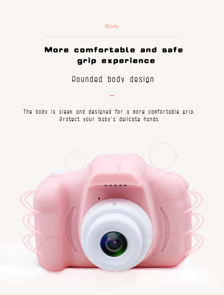 ZWN Children Digital Camera – 1080P HD Camera for Kids, 2-Inch Color Display, Outdoor SLR Toy Camera with TF Memory Card